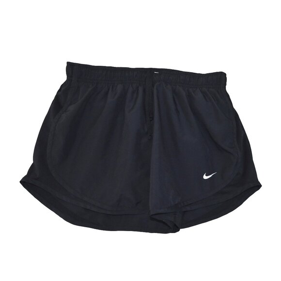 Nike Dri-FIT Running Shorts Size L Black Vented Athletic Training Gym Activewear - Picture 1 of 7